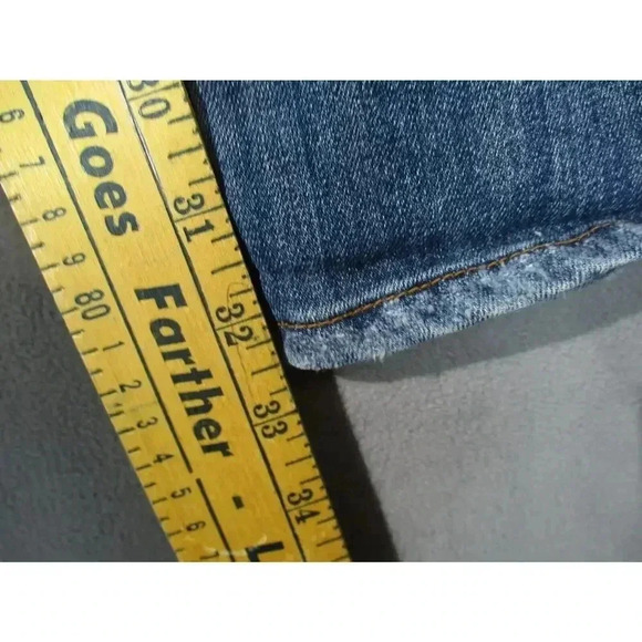 Seven7 Women's Bootcut Distressed Blue Jeans Size 28 Medium Wash Western - Picture 8 of 12